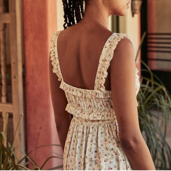 Doen Insbrook Midi Dress in Cottage Breeze Floral size Large - Picture 2 of 6